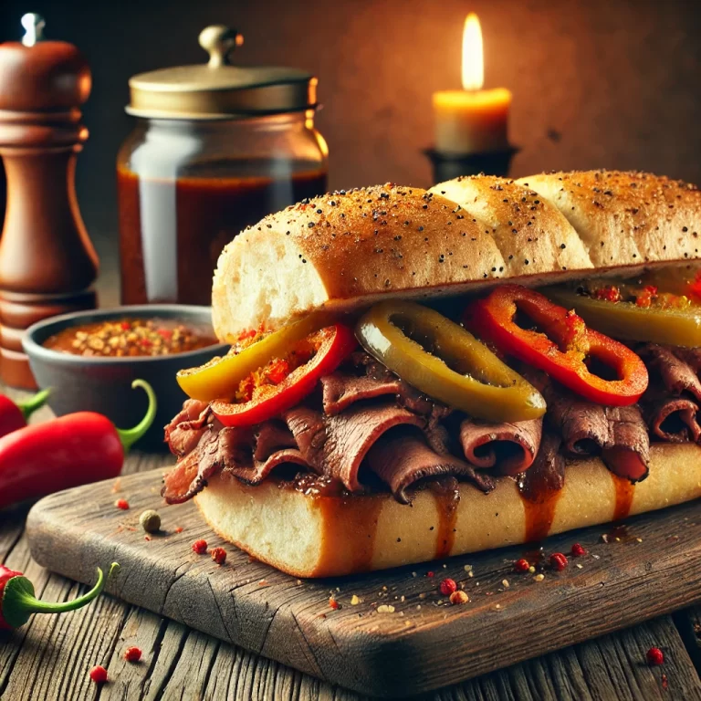 Italian Beef Sandwich Recipe | Classic Chicago-Style with Au Jus & Giardiniera