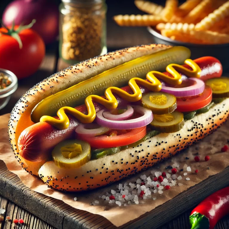 Chicago-Style Hot Dog Recipe | Classic All-Beef Frankfurter with Traditional Toppings