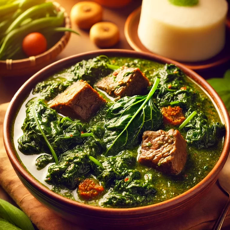 Afang Soup Recipe: Hearty Nigerian Soup with Afang Leaves, Meat, and Vegetables