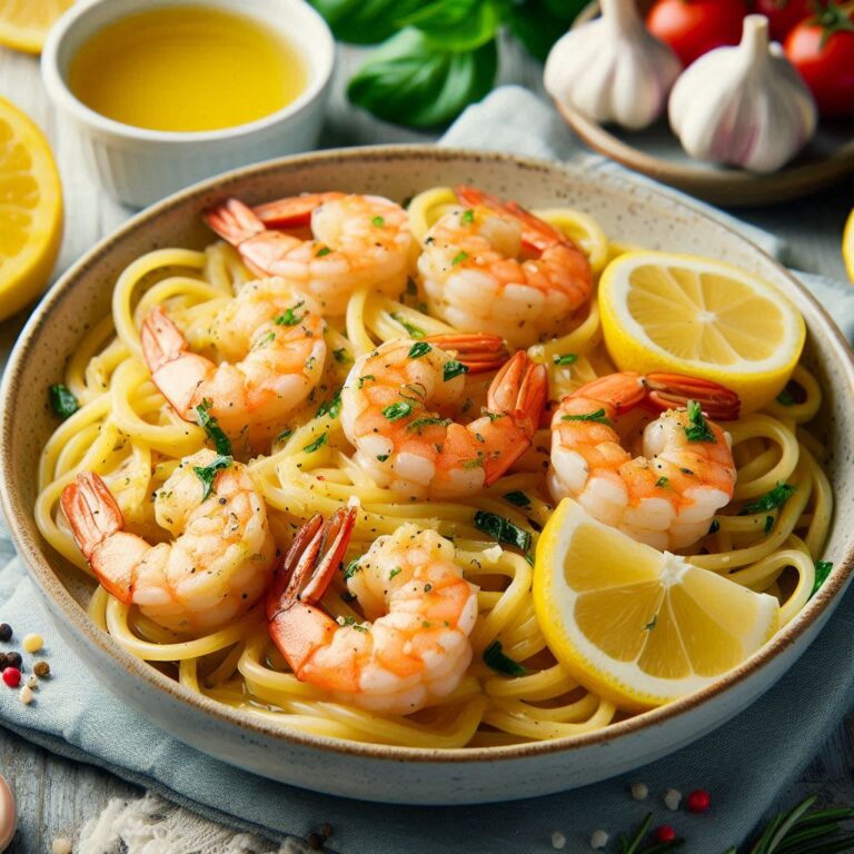 Lemon Garlic Butter Shrimp Pasta Recipe | Easy & Flavorful 30-Minute Meal