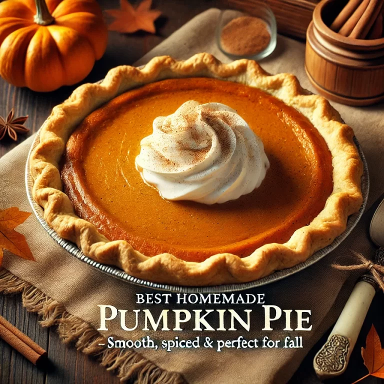 Classic Pumpkin Pie Recipe – Smooth, Spiced & Perfect for Fall