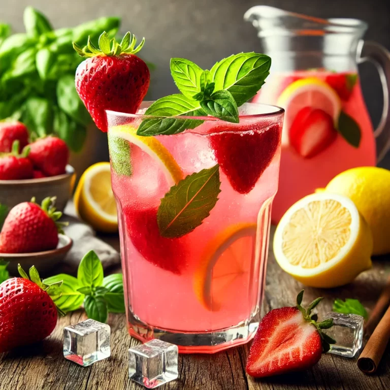 Homemade Strawberry Lemonade Recipe: Refreshing & Naturally Sweetened Drink