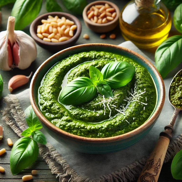 Pesto Sauce Recipe: Fresh, Flavorful Italian Sauce with Basil and Garlic